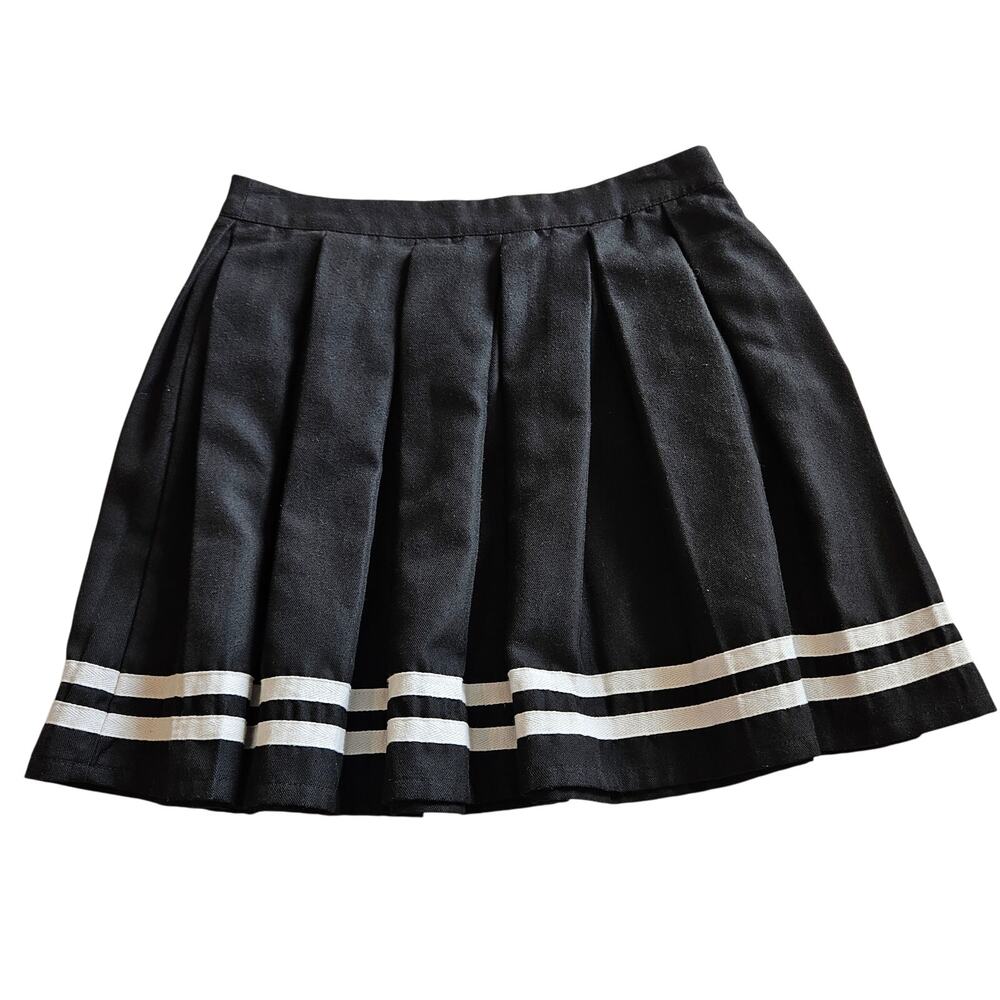 Hot Topic Black Pleated‎ Cheer Skirt Women's Size Small Goth Punk Emo
